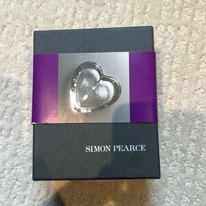 Simon Pearce highgate heart dish NWT